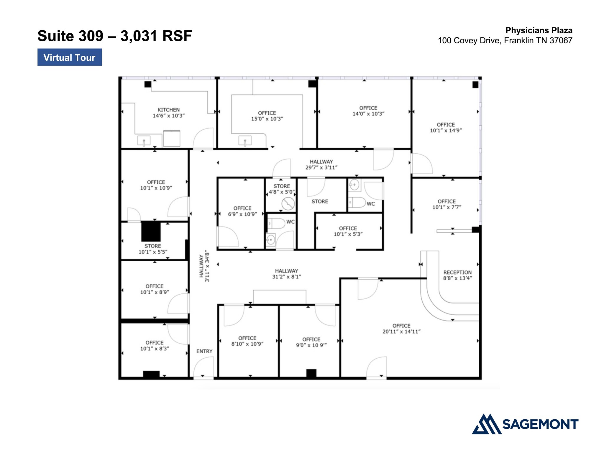 100 Covey Dr, Franklin, TN for lease Site Plan- Image 1 of 2