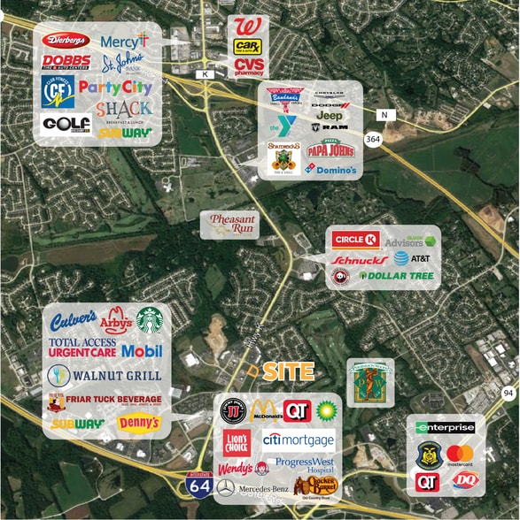 Highway K & Waterbury Dr, O'Fallon, MO for sale - Aerial - Image 2 of 3