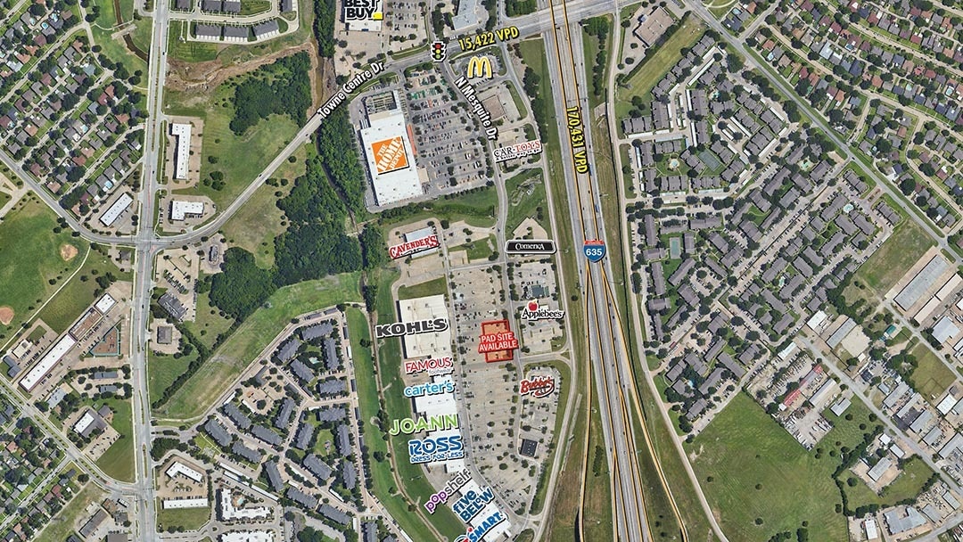 19065 Lyndon B Johnson Freeway, Mesquite, TX for lease Aerial- Image 1 of 2