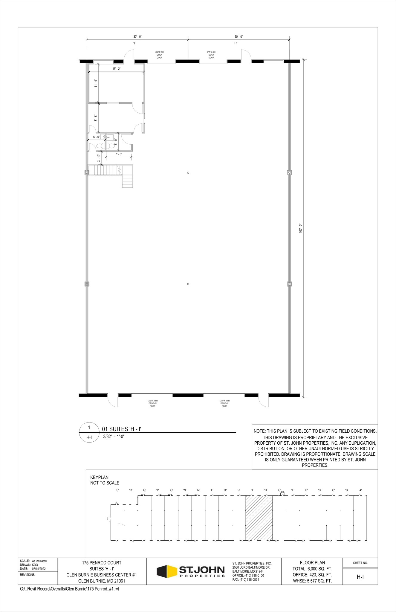 175 Penrod Ct, Glen Burnie, MD for lease Site Plan- Image 1 of 2