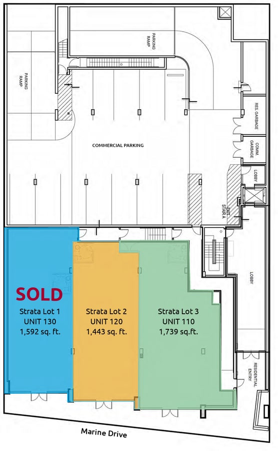 1327 Marine Dr, West Vancouver, BC V7T 1B6 - Unit 110 - - Floor Plan - Image 1 of 1