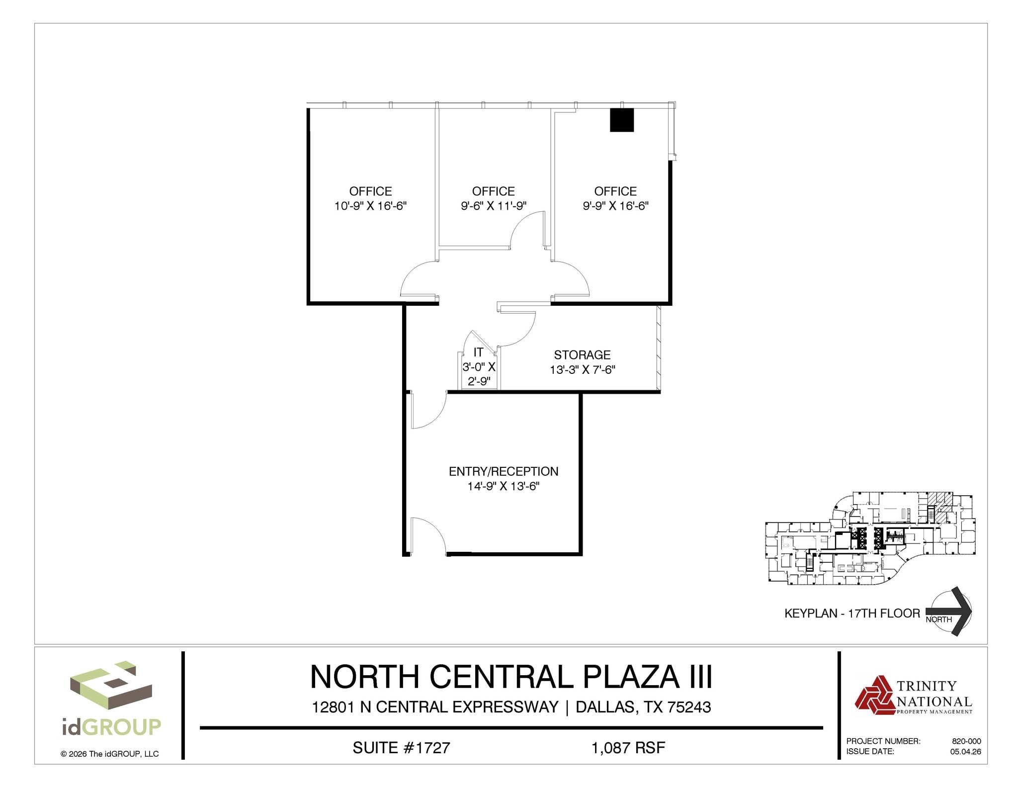 12801 N Central Expy, Dallas, TX for lease Floor Plan- Image 1 of 2