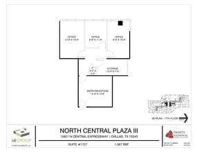 12801 N Central Expy, Dallas, TX for lease Floor Plan- Image 1 of 2