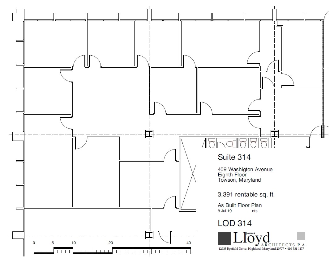 409 Washington Ave, Towson, MD for lease Floor Plan- Image 1 of 1