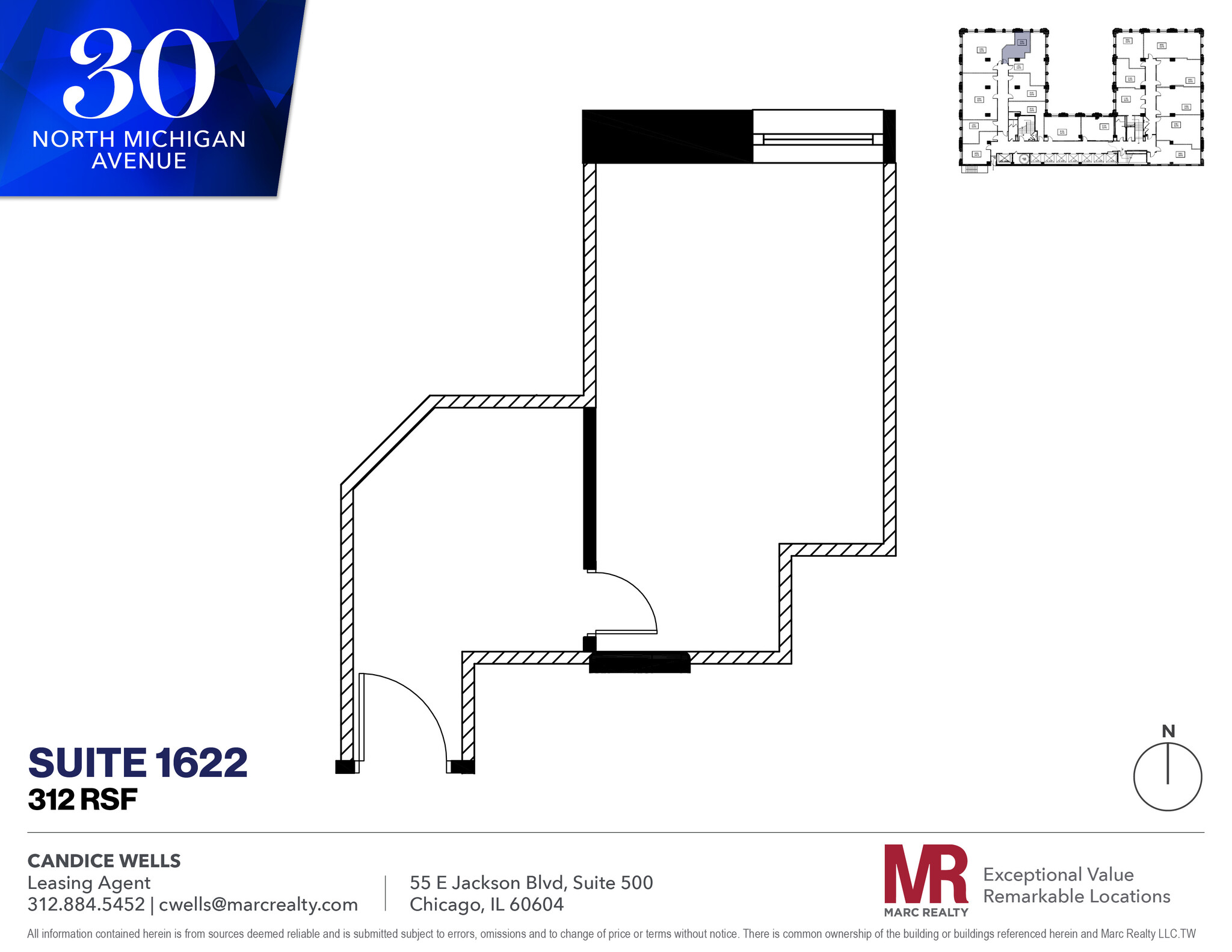 30 N Michigan Ave, Chicago, IL for lease Floor Plan- Image 1 of 3