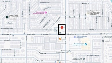 3550 E Broadway Rd, Mesa, AZ - AERIAL  map view