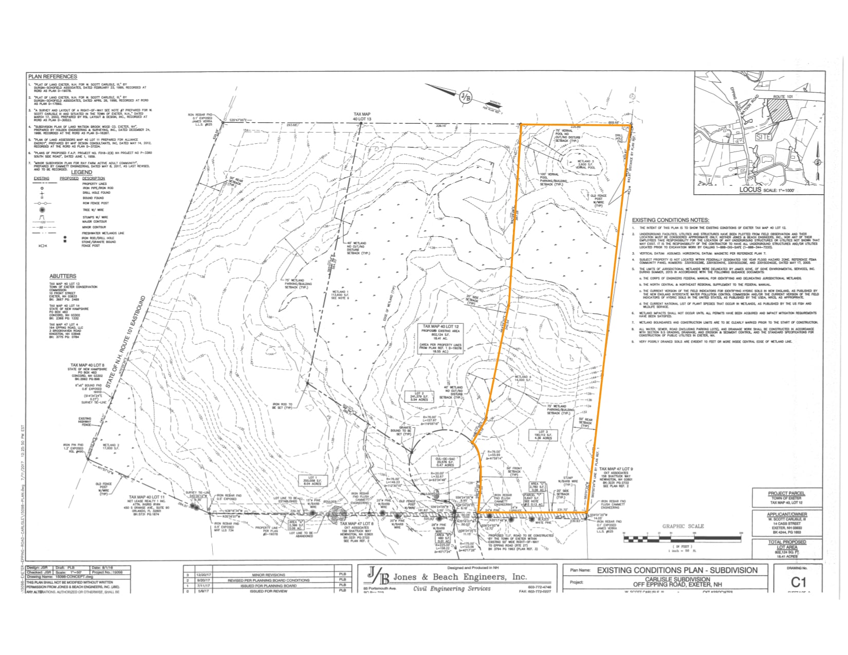 Route 27 - Lot B, Exeter, NH for sale Plat Map- Image 1 of 3
