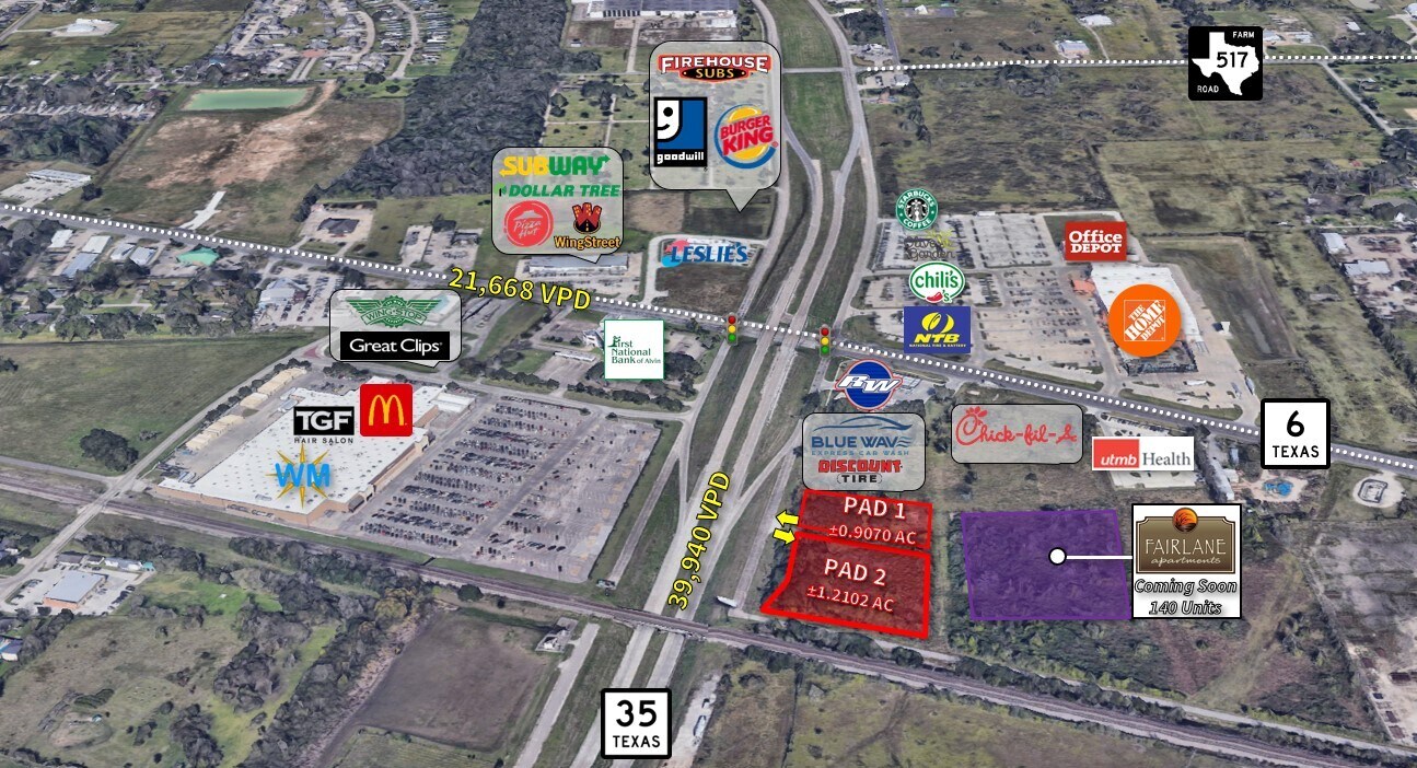 Hwy 35 Bypass N & Hwy 6, Alvin, TX for sale Primary Photo- Image 1 of 1