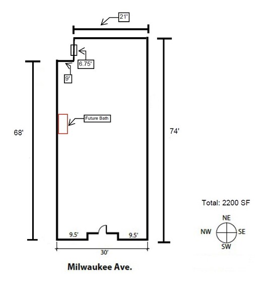 3025 N Milwaukee Ave, Chicago, IL for lease - Floor Plan - Image 2 of 10