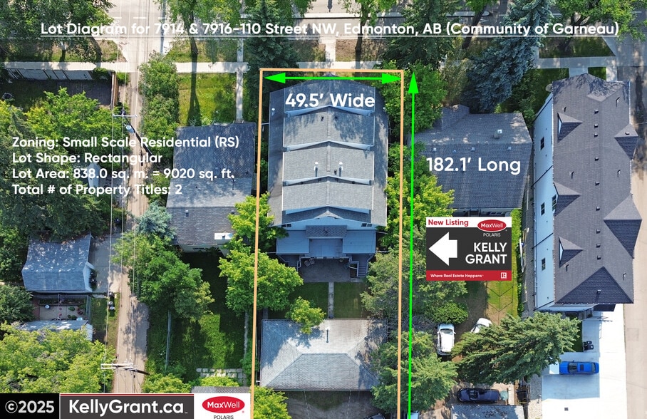 7914-7916 110 St NW, Edmonton, AB for sale - Aerial - Image 2 of 74