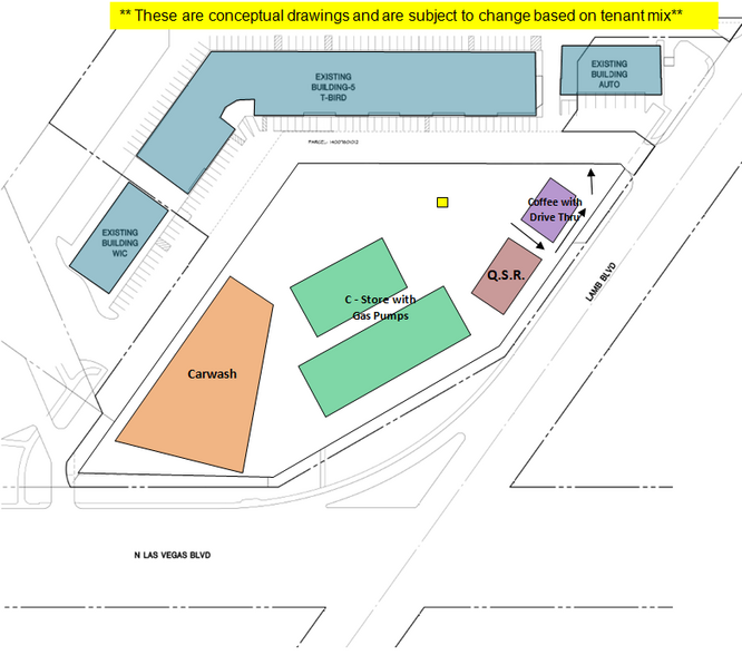 3619 N. Las Vegas Blvd, Las Vegas, NV for lease - Site Plan - Image 2 of 4