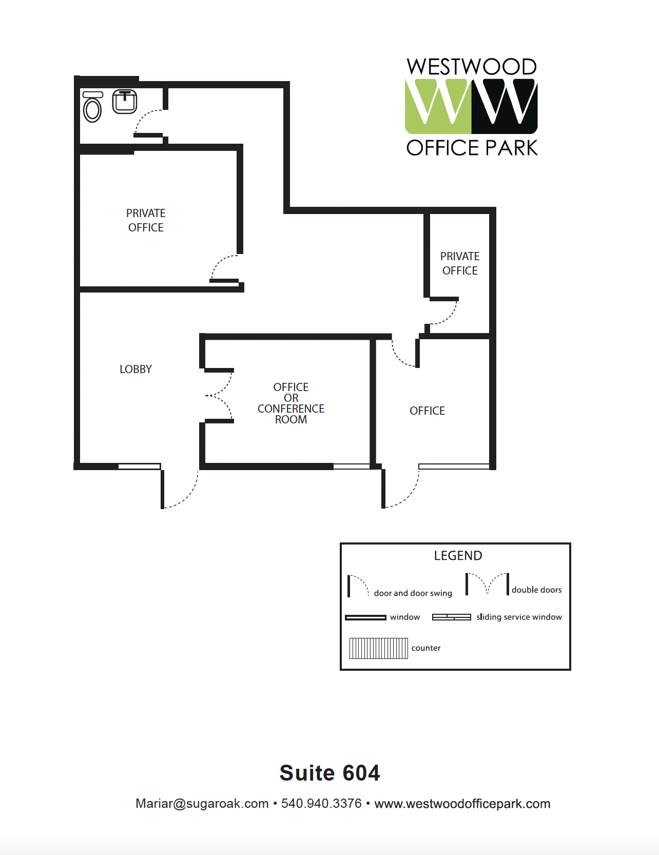 100-810 Westwood Office Park, Fredericksburg, VA for lease Floor Plan- Image 1 of 1