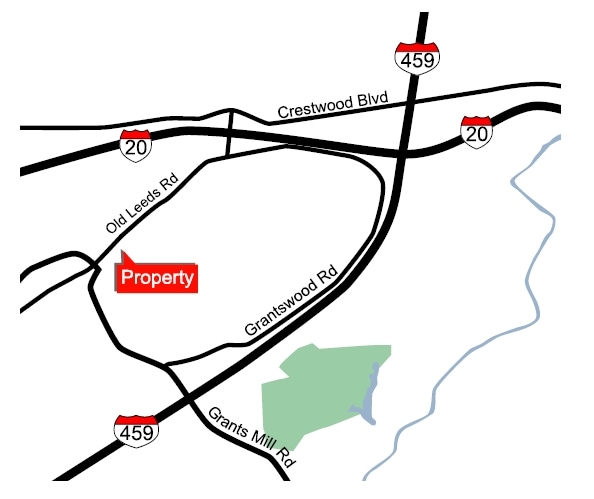 5857 Old Leeds Rd, Birmingham, AL for lease - Aerial - Image 2 of 2