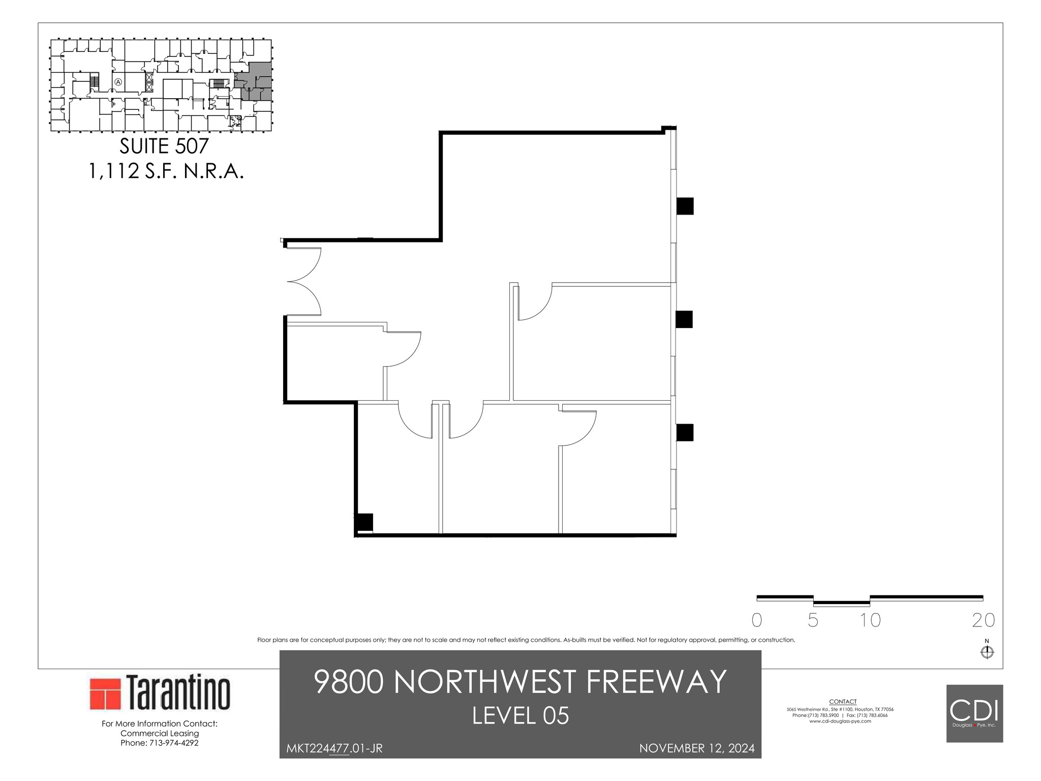 9800 Northwest Fwy, Houston, TX for lease Site Plan- Image 1 of 1