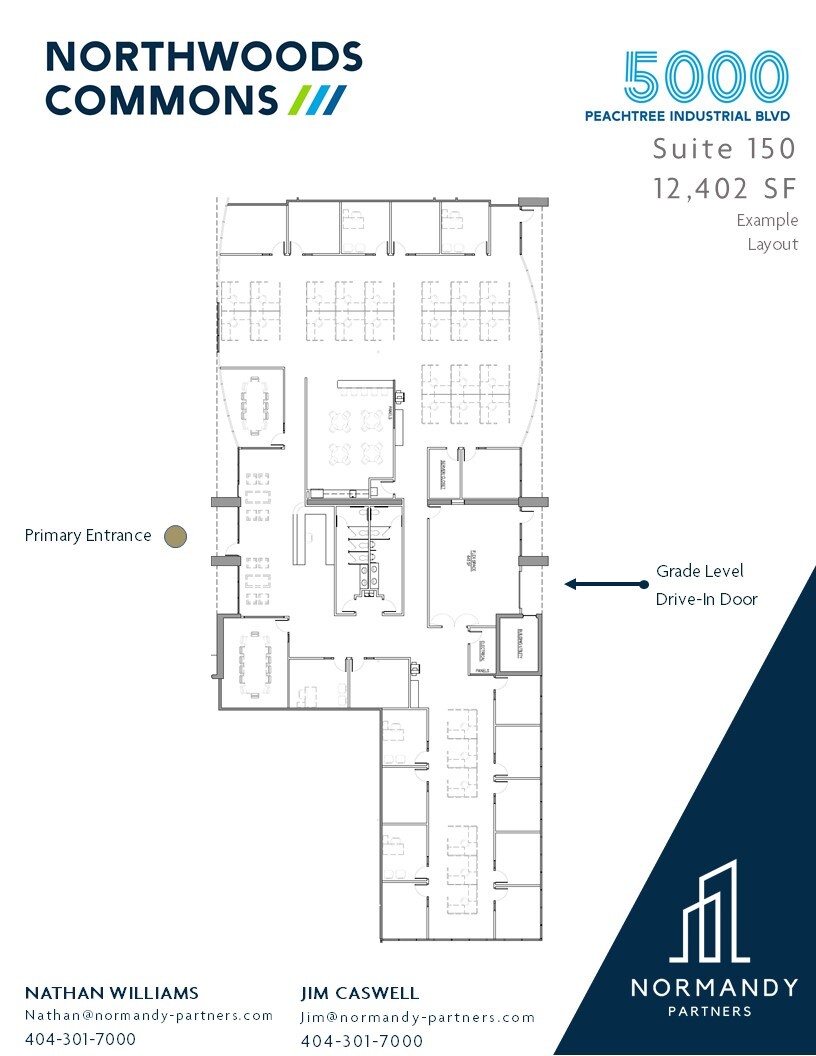 4940 Peachtree Industrial Blvd, Norcross, GA for lease Floor Plan- Image 1 of 7