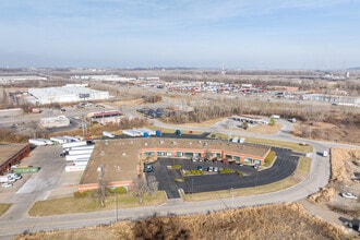 7050-7098 Universal Ave, Kansas City, MO - AERIAL map view