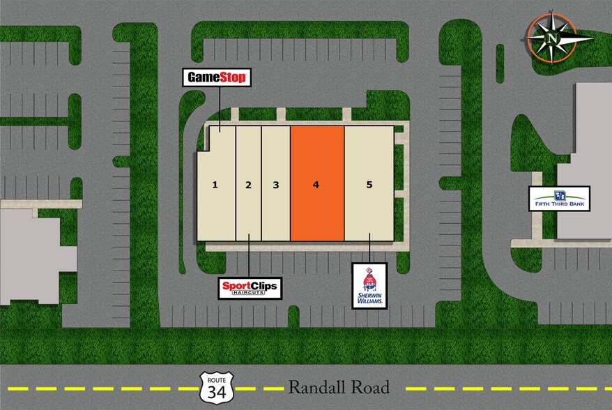 466-478 Randall Rd, South Elgin, IL for lease - Site Plan - Image 2 of 2