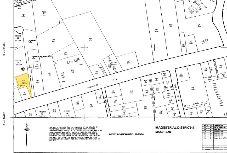 8012 Midlothian Tpke, Richmond, VA for lease - Plat Map - Image 3 of 3