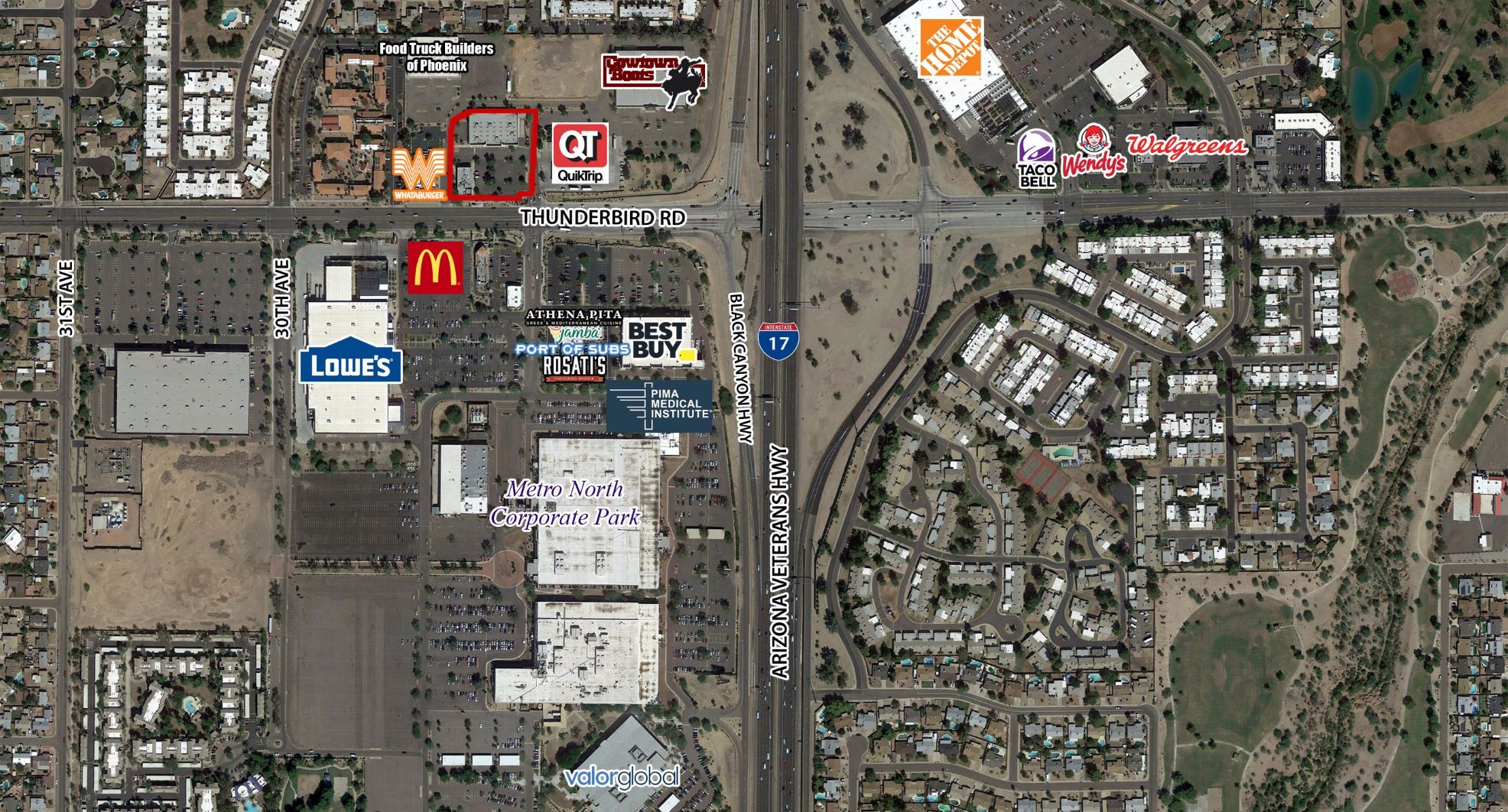 2810-2828 W Thunderbird Rd, Phoenix, AZ for sale Aerial- Image 1 of 1