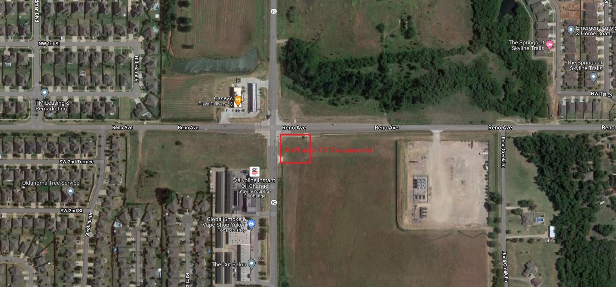 Vacant land, Yukon, OK 73099 C3 Commercials corner lot