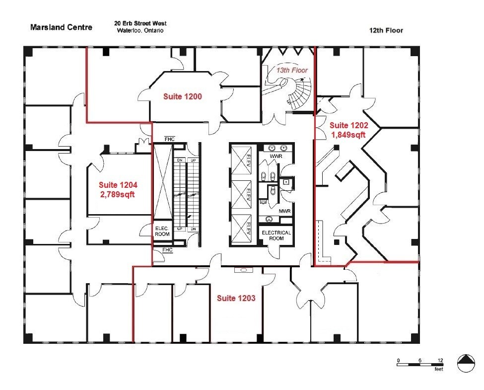 20 Erb St W, Waterloo, ON for lease Floor Plan- Image 1 of 1