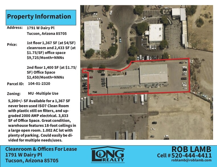 1791 W Dairy Pl, Tucson, AZ for lease - Building Photo - Image 2 of 7