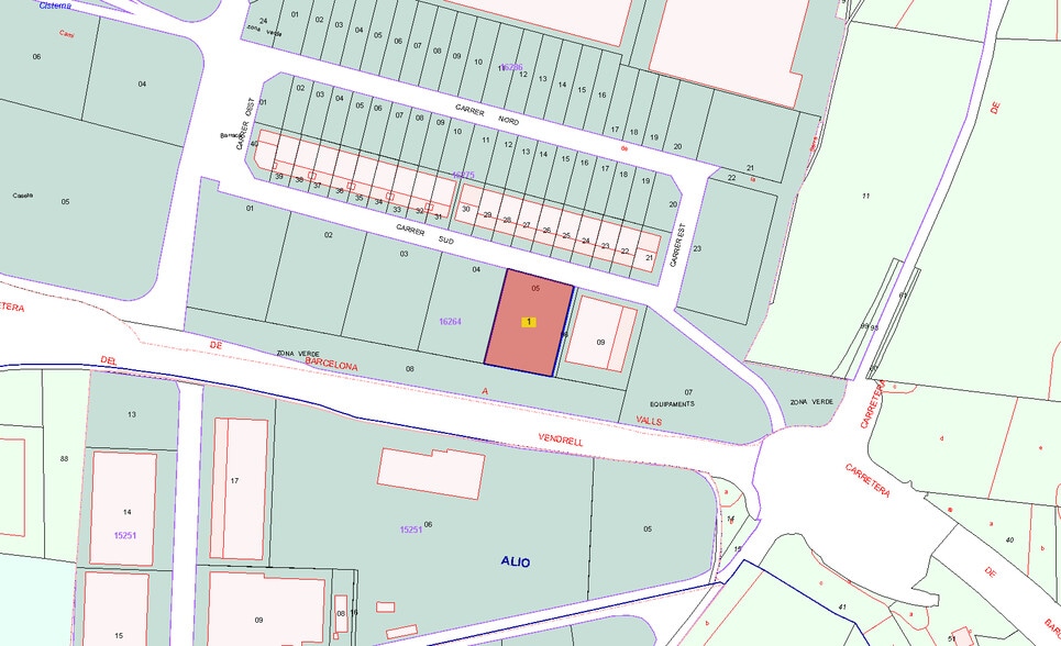 Land in Vila-rodona, Tarragona for sale - Plat Map - Image 2 of 2