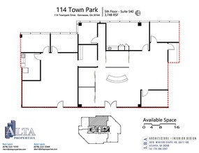 114 Townpark Dr NW, Kennesaw, GA for lease Floor Plan- Image 1 of 2