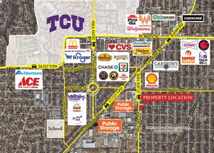 3605 McCart Ave, Fort Worth, TX - Aerial  map view - Image1