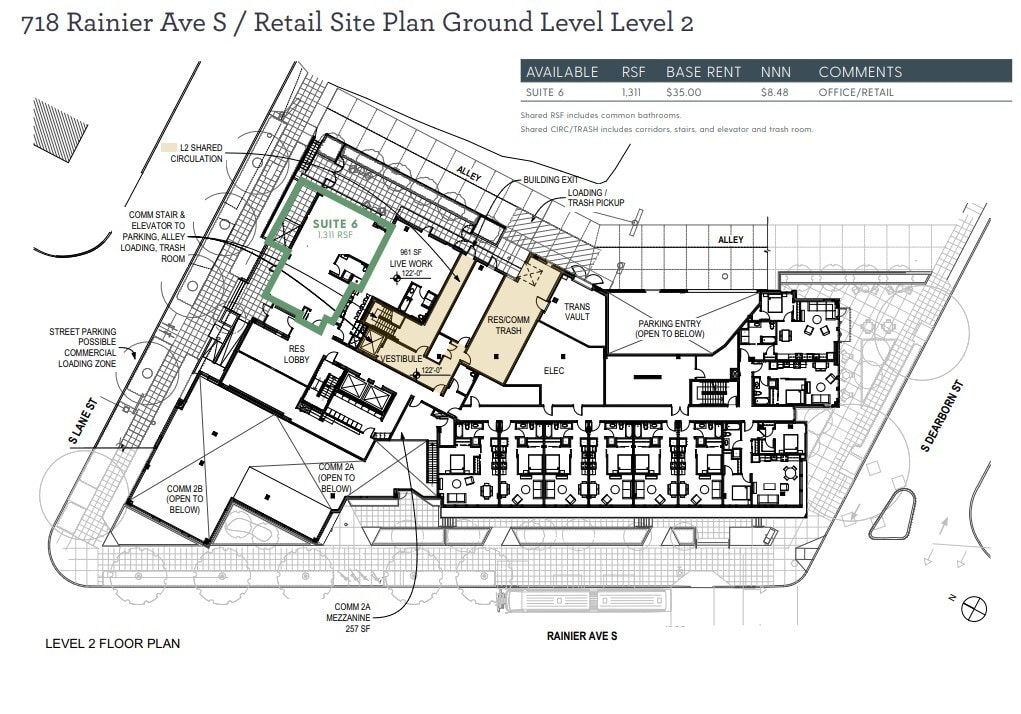 718 Rainier Ave S, Seattle, WA for lease Floor Plan- Image 1 of 1