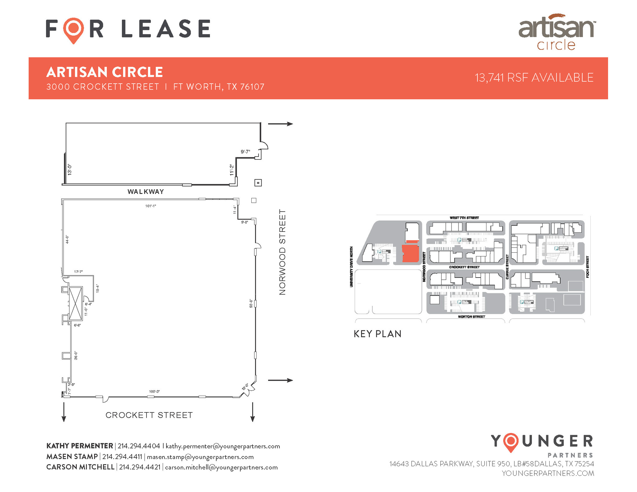 2973 W 7th St, Fort Worth, TX for lease Floor Plan- Image 1 of 6