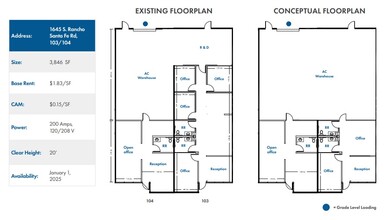 1635 S Rancho Santa Fe Rd, San Marcos, CA for lease Floor Plan- Image 2 of 2