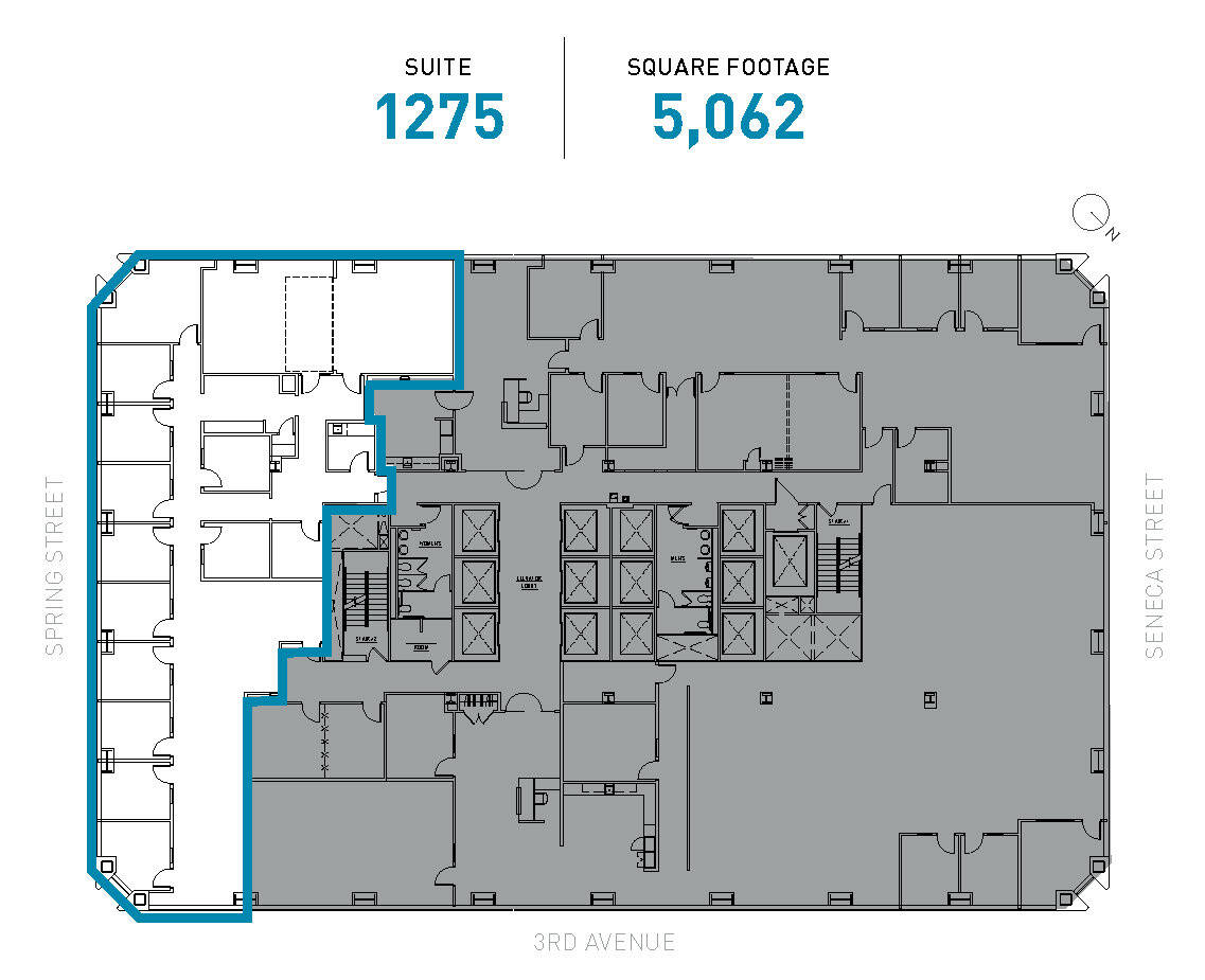 1111 3rd Ave, Seattle, WA for lease Floor Plan- Image 1 of 2