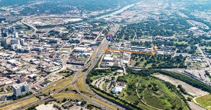 1029 3rd Ave, Nashville, TN - AERIAL  map view