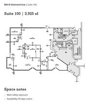 804 W Diamond Ave, Gaithersburg, MD for lease Floor Plan- Image 1 of 1