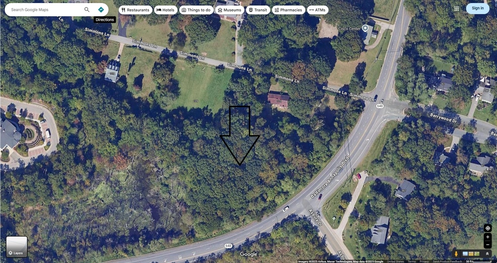 Simmons Lane & Baltimore Annapolis Boulevard, Severna Park, MD for sale - Aerial - Image 2 of 3