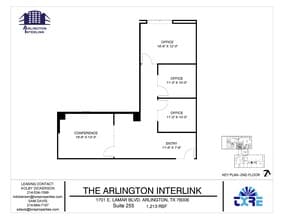 1701 E Lamar Blvd, Arlington, TX for lease Floor Plan- Image 1 of 1