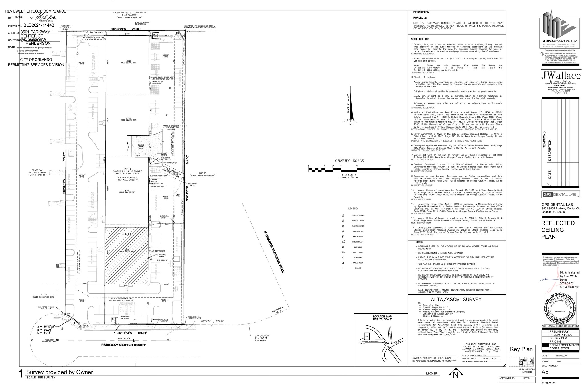 3501-3521 Parkway Center Ct, Orlando, FL for lease Site Plan- Image 1 of 1