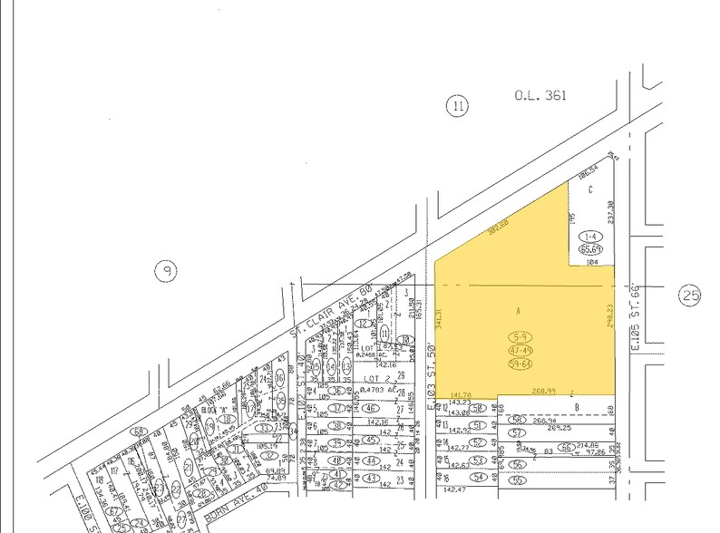 10310-10430 St Clair Ave, Cleveland, OH for lease - Plat Map - Image 2 of 7