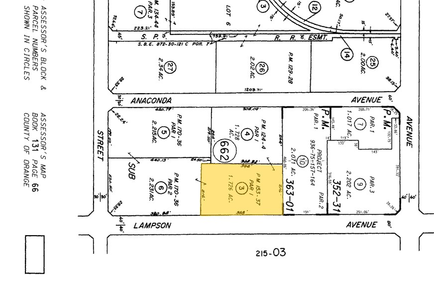 7391 Lampson Ave, Garden Grove, CA for lease - Plat Map - Image 2 of 4