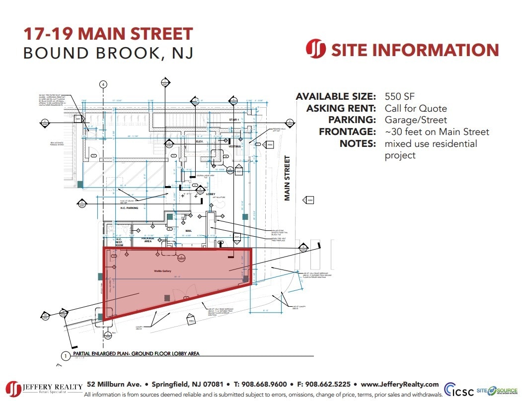 17-19 W Main St, Bound Brook, NJ for lease Floor Plan- Image 1 of 1