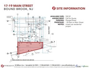 17-19 W Main St, Bound Brook, NJ for lease Floor Plan- Image 1 of 1