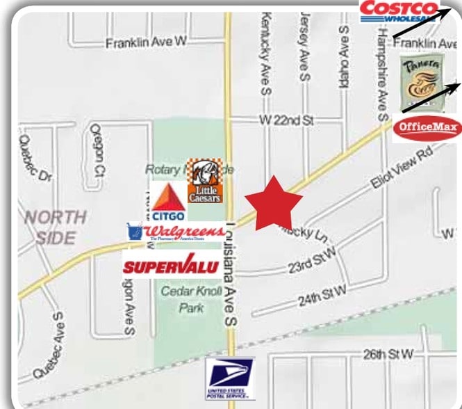 2326-2339 Louisiana Ave, Saint Louis Park, MN for lease - Aerial - Image 3 of 4