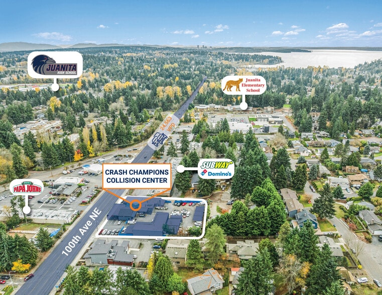 13511 100th Ave NE, Kirkland, WA for sale - Aerial - Image 2 of 4