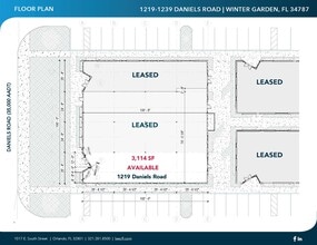 1219-1239 Daniels Rd, Winter Garden, FL for lease Floor Plan- Image 2 of 2