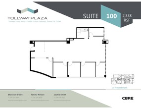 16000 N Dallas Pky, Dallas, TX for lease Floor Plan- Image 2 of 2