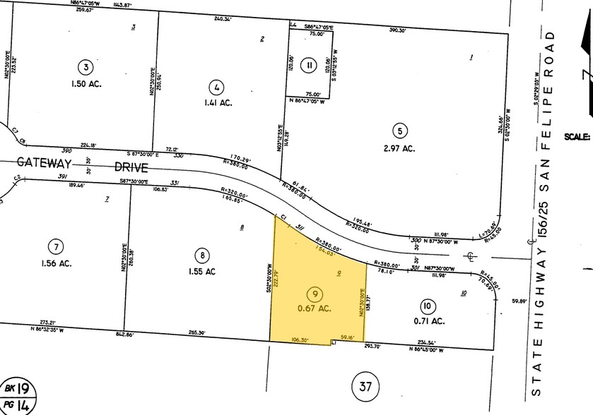 311 Gateway Dr, Hollister, CA for sale - Plat Map - Image 2 of 9