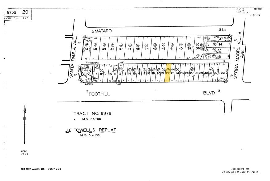 3231 Foothill Blvd, Pasadena, CA for sale - Plat Map - Image 1 of 1