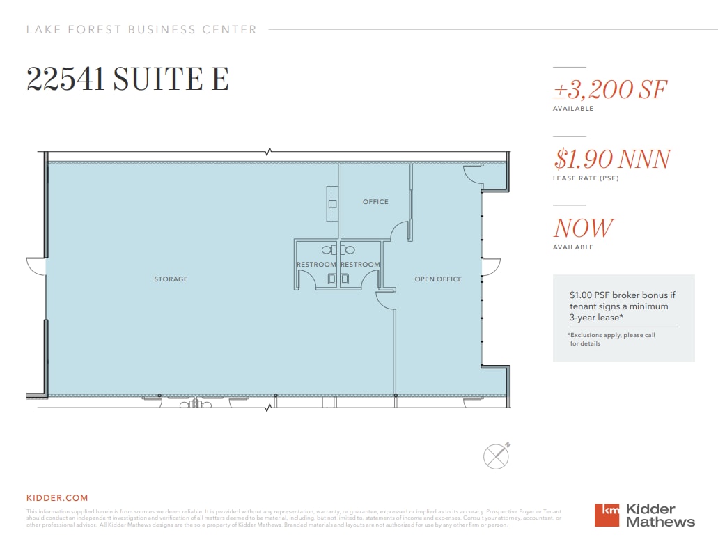 22541 Aspan St, Lake Forest, CA for lease Floor Plan- Image 1 of 1