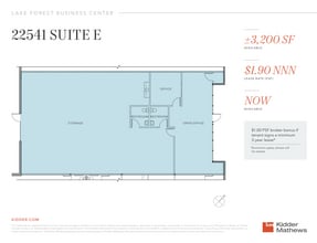 22541 Aspan St, Lake Forest, CA for lease Floor Plan- Image 1 of 1